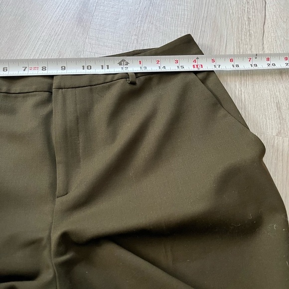 Ralph Lauren Straight-Leg Wool Trouser Pants in Dark Brown size 10 - Picture 6 of 10